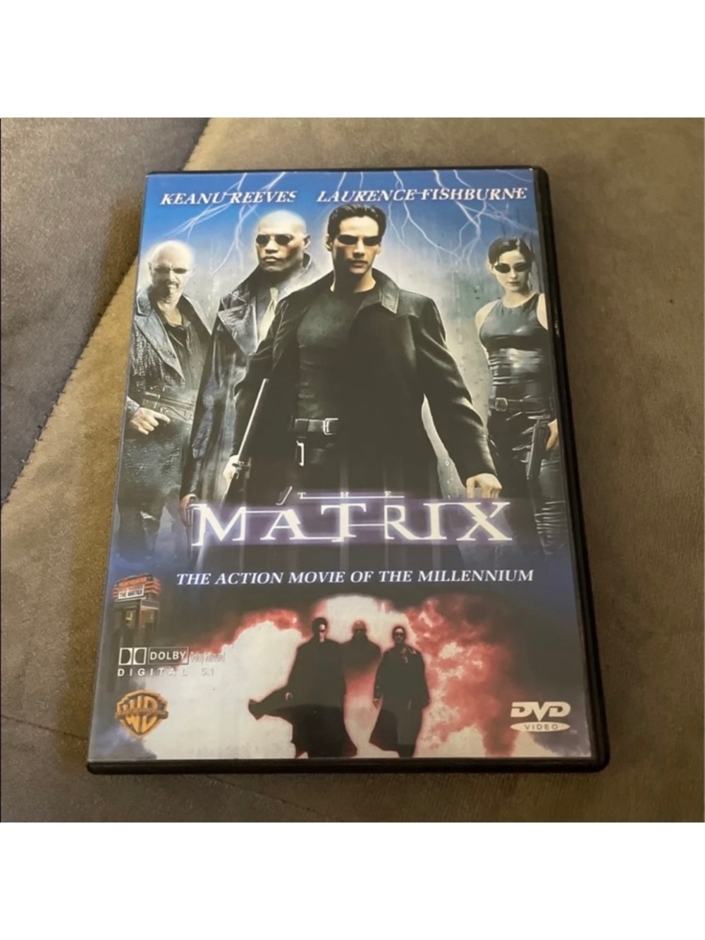 The Matrix DVD - Black & Blue Movie Case